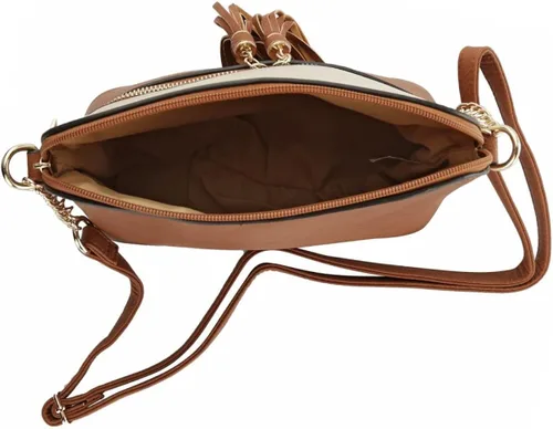 Vista 4 de MKF Crossbody Bag for Women PU Leather Pocketbook Handbag Multi Pocket Messenger Purse, Shoulder Crossover