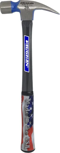 Vista 3 de Vaughan Hammer FS999L - Martillo de fibra de vidrio de cara lisa de 20 onzas
