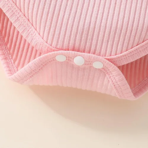 Vista 78 de Sejardin Ropa de verano para bebé y niña, recién nacida, manga corta, con letras, mameluco elástico con diadema