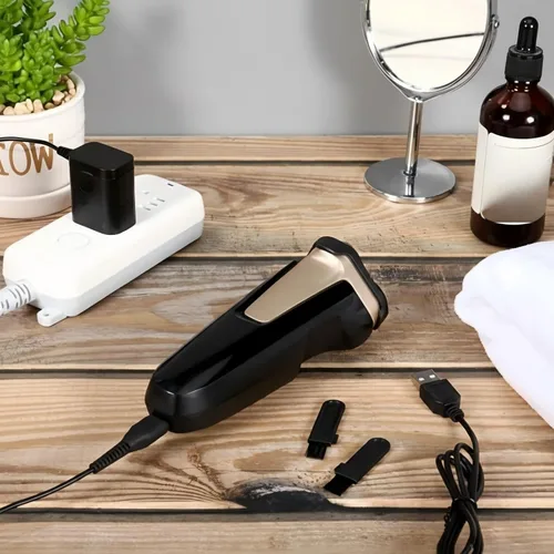 Vista 3 de Honoson Cargador de afeitadora Cable USB con 5 cepillos compatible