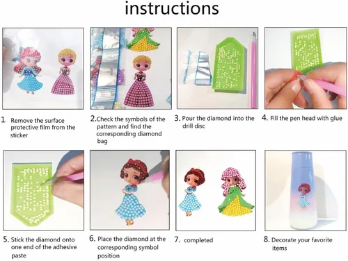 Vista 7 de FONYANE Kits de arte de diamantes para niños y niñas y niños, kits de joyería de calcomanías de animales, kit de manualidades para niños de 4, 5, 6