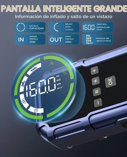 Vista 5 de BRPOM Arrancador de salto 8000A con compresor de aire, inflador