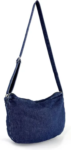Vista 2 de Denim Indigo Hobo Cross Body Bag Bolso de hombro para mujer