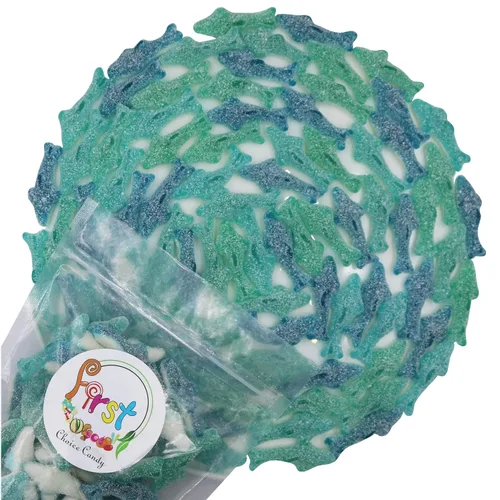 Vista 2 de FirstChoiceCandy Fantastic Shark Gummy (Mini Sour, 5 libras (paquete de 1))