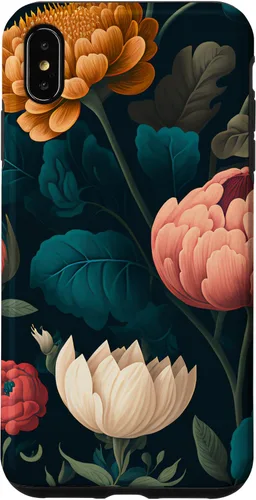 Vista 7 de Funda floral Moody Moody con diseño de flores oscuras vintage para iPhone 15