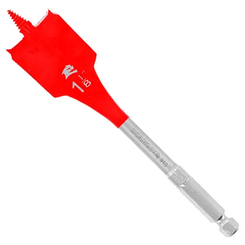 Vista 6 de Diablo Broca de pala para madera - Diseño Speed-TIP - Diámetro de 1-1/2", Longitud de 4", Vástago hexagonal de 1/4" - DSP1090
