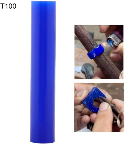 Vista 4 de Tubo de anillo de cera para tallar anillos duros, herramienta de tubo de escultura tallada para hacer joyas, fundición de cera para hacer anillos