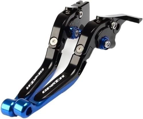 Vista 6 de F - Palancas de embrague de freno plegables ajustables y extensibles para motocicleta Suzuki GIXXER 250 SF 250SF 150 125 2020-2023 Y (color negro)