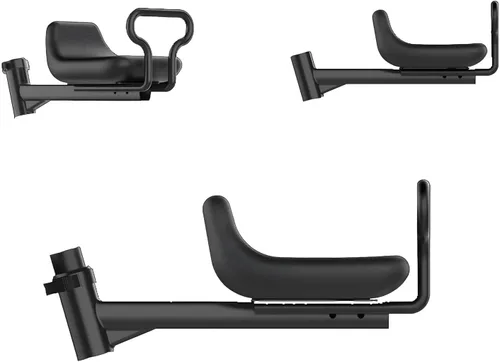 Vista 8 de Asiento delantero de bicicleta para niños, asiento para bicicletas de liberación rápida, silla de bebé desmontable, se adapta a bicicletas
