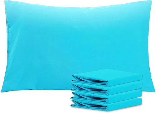 Vista 158 de NTBAY Juego de fundas de almohada estándar, paquete de 2 fundas de almohada de microfibra cepillada de 20 x 26 pulgadas, suaves, sin arrugas Aqua