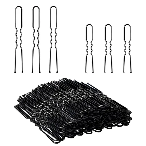 Vista 9 de IKOCO - Horquillas para el pelo en forma de U de 2.4 pulgadas para moños de ballet para mujer con caja de almacenamiento Negro