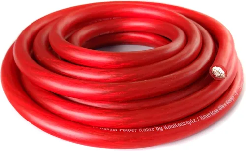 Vista 9 de KnuKonceptz Bassik, cable de alimentación y tierra de batería automotriz primario de calibre 1/0 AWG - Negro 5 pies