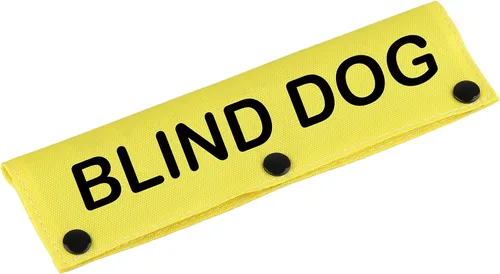 Vista 9 de Funda para perro ciego, correa para perro con discapacidad visual, etiqueta de parche de identificación de alerta, regalo de cumpleaños para mascotas