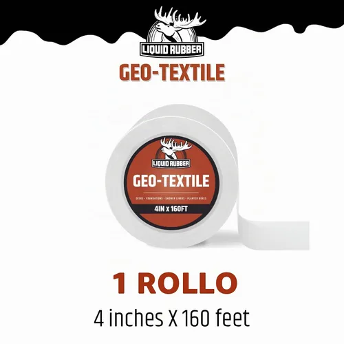 Vista 6 de Liquid Rubber Geo-Textile - Repara fugas - Repara y restaura, fácil de usar, rollo de 4 pulgadas x 160 pies