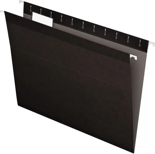 Vista 2 de Pendaflex carpetas de archivos colgantes reforzadas, Negro