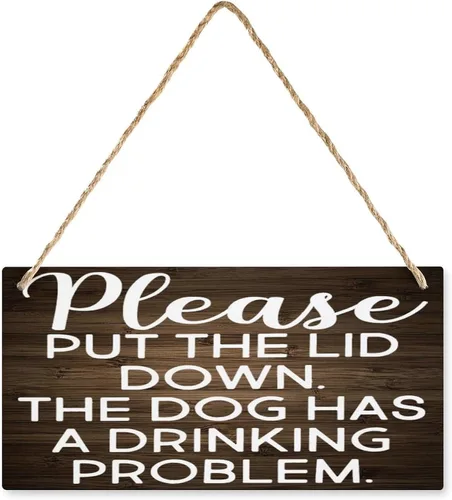 Vista 10 de Letrero de madera colgante con texto en inglés "No juega bien con otros", letrero rústico para decoración del hogar, decoración de placa de madera