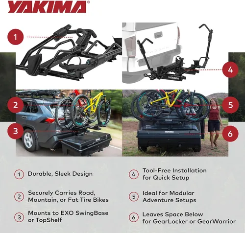 Vista 8 de Yakima EXO DoubleUp Negro, Talla única