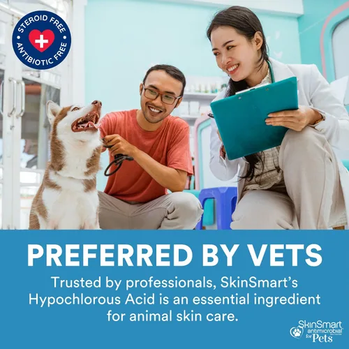 Vista 6 de SkinSmart Antimicrobial Cuidado de la piel y las heridas para mascotas, elimina las bacterias para promover la curación y alivia la picazón, botella