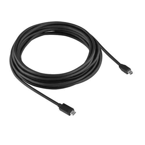 Vista 3 de Cable mini USB de 5 pines a USB tipo C de 20 pies - Cable de conexión extra largo - Compatible con Canon, GoPro, micrófonos Yeti, cámaras