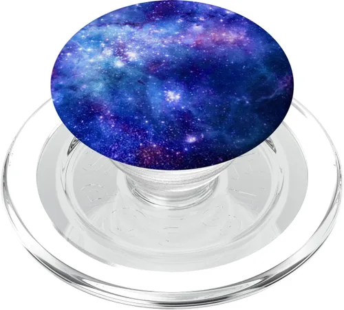 Vista 9 de Space Pop Socket Galaxy Nebula Blue White Purple - PopSockets Grip and Stand for Phones and Tablets