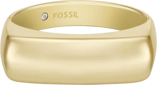 Vista 2 de Fossil Anillo de acero inoxidable chapado para mujer