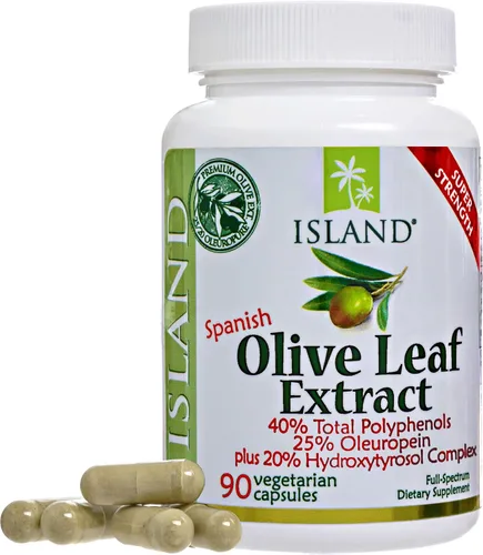 Vista 7 de Extracto real de hoja de olivo europeo super fuerte, 25% oleuropein, 0,018 oz, 90 cápsulas, más complejo hidroxitirosol. Fuerza profesional por