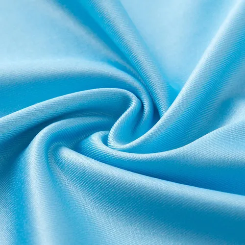 Vista 5 de Vestido de manga corta con volantes que se vuelven rojos vestidos para niñas ropa para niñas pequeñas cuello redondo disfraz de noche 3-8 color azul
