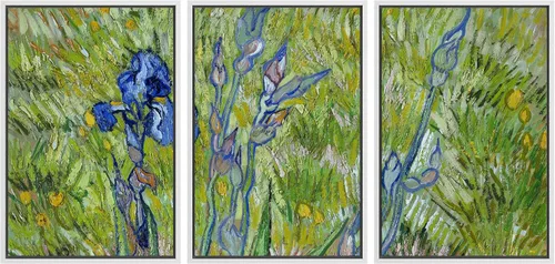 Vista 87 de wall26 Lienzo enmarcado para pared, juego de arte con flores de almendra de Vincent Van Gogh, naturaleza, ilustraciones de área silvestre, bellas