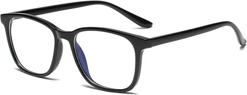 Vista 14 de Onrtry Gafas sin receta para hombres y mujeres, lentes transparentes cuadradas
