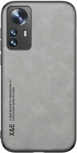 Vista 8 de Kepuch Silklike Case para Xiaomi 12 - Cubierta de parachoques Placa de metal incorporada para Xiaomi 12 - Negro