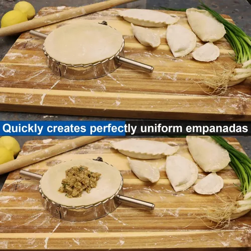 Vista 9 de Best Utensils - Molde de acero inoxidable para ravioles, fabricante de albóndigas Pierogi, cortador de masa de pastelería, accesorios de cocina