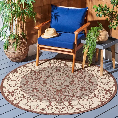 Vista 21 de SAFAVIEH Courtyard Collection - Alfombra de pasillo, 2 pies 3 pulgadas x 6 pies 7 pulgadas, color verde oliva y natural, no desprende pelusa
