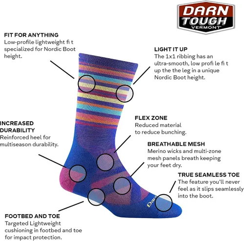 Vista 2 de DARN TOUGH (8033) Oslo - Botas nórdicas ligeras con cojín para mujer