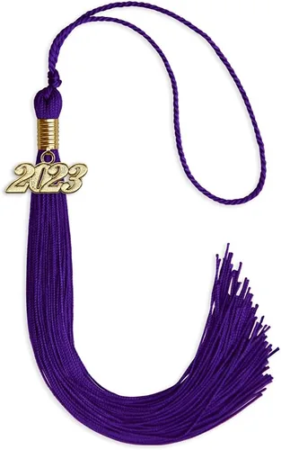 Vista 49 de Endea Graduation - Borla de un solo color con fecha dorada (Oro Antiguo, 2020)