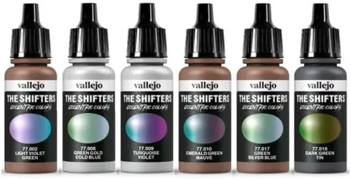 Vista 2 de Vallejo - The Shifters Galaxy Dust Set de 6 colores acrílicos metálicos para aerógrafo Ideal para pintar figuras de fantasía y juegos de guerra
