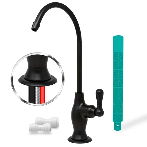 Vista 9 de Metpure Grifo RO con Separación de Aire con 3 puertos de conexión. Sistema de filtración de agua potable de ósmosis inversa Dispensador de agua