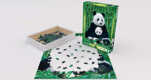 Vista 3 de EuroGraphics Panda and Baby 6000-0173 - Rompecabezas de 1000 piezas, multicolor