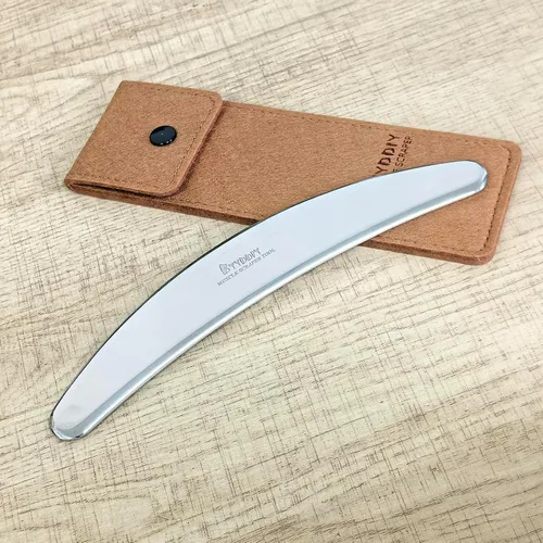 Vista 4 de BYYDDIY Herramienta Gua Sha de acero inoxidable, herramienta raspadora muscular, raspador de masaje de tejidos blandos, herramienta de raspado