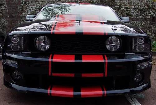 Vista 3 de Calcomanía con gráfico con diseño de tira de adelante hacia atrás compatible con Ford