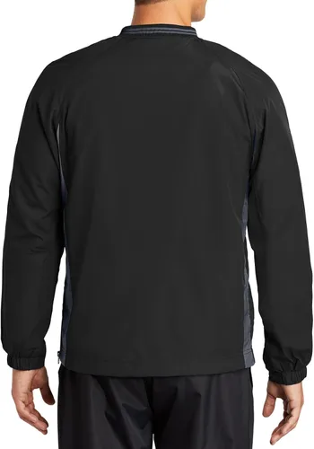 Vista 3 de Camisas atléticas de viento raglán con cuello en V para hombre en tallas regulares y grandes, XS-6XL