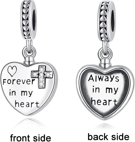Vista 2 de LONAGO Abalorio de fotos personalizado para pulsera de plata de ley personalizable para regalo para mujeres y niñas Plata esterlina Circonita cúbica