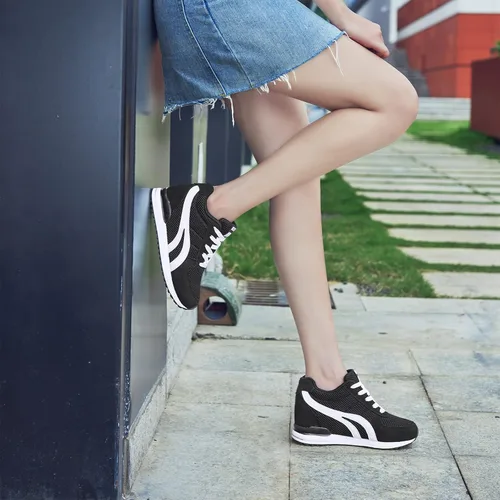 Vista 6 de AONEGOLD Zapatos deportivos de moda para mujer, regalos para el día de la madre, zapatos deportivos de plataforma para mujer, zapatos de plataforma