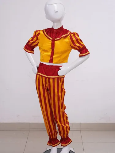 Vista 3 de Disfraz de payaso para niños, disfraz de payaso para cosplay, Halloween, carnaval, fiesta, juego de rol