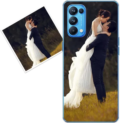 Vista 325 de Funda personalizada compatible con Oppo A1 Pro, fundas de teléfono personalizadas con imagen de foto, imagen de texto, cubierta transparente