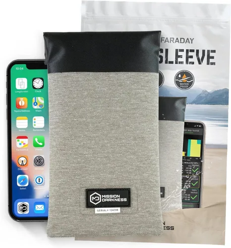 Vista 7 de Mission Darkness Dry Shield Faraday - Funda seca delgada impermeable para teléfonos celulares + forro de blindaje RF, bloqueo de señal, antirastreo