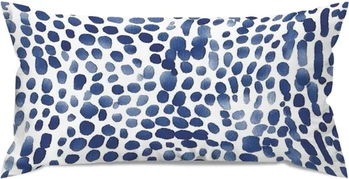Vista 30 de Fundas de almohada con estampado de leopardo y guepardo negro y marrón, 12 x 18 pulgadas, fundas de cojín de granja para sofá, sala de estar
