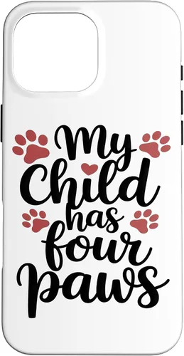 Vista 19 de My Child Has Four Paws Pet Parent Case for iPhone 17