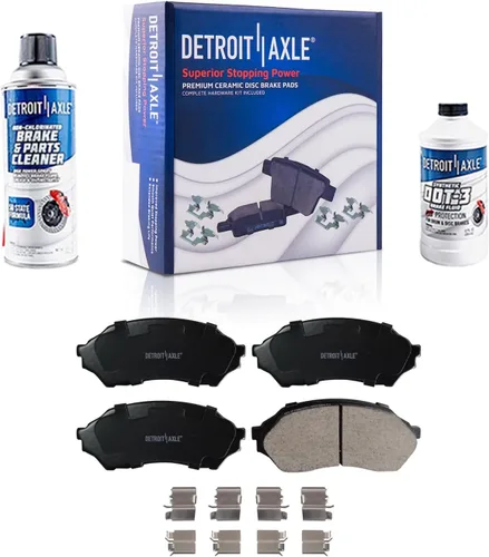 Vista 59 de Detroit Axle - Pastillas de freno de cerámica delanteras Reemplazo de pinza de freno derecha para Dodge Ram 1500 Dakota, Ram 1500 Classic - Juego