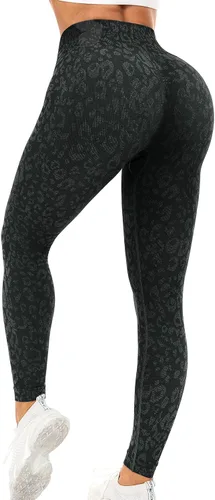 Vista 5 de YEOREO - Leggings de entrenamiento sin costuras para mujer mallas que levantan los glúteos, pantalones para el gimnasio y para hacer yoga.