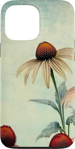 Vista 23 de iPhone 16 Vintage Coneflower Case